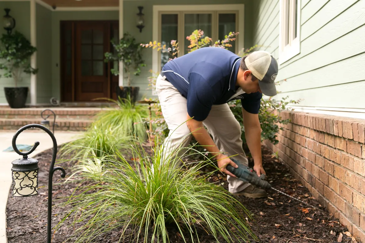 Pest control technician treating a home in South West Sydney